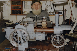 builder Exhibition 2" Burrell Showmans live steam traction engine for sale.