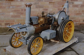 old7 Exhibition 2" Burrell Showmans live steam traction engine for sale.