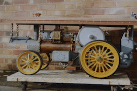 old11 Exhibition 2" Burrell Showmans live steam traction engine for sale.