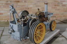 old12 Exhibition 2" Burrell Showmans live steam traction engine for sale.