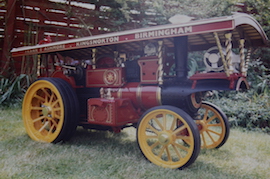 old13 Exhibition 2" Burrell Showmans live steam traction engine for sale.