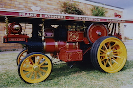 old14 Exhibition 2" Burrell Showmans live steam traction engine for sale.
