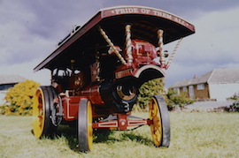 old15 Exhibition 2" Burrell Showmans live steam traction engine for sale.