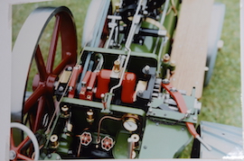 front view Burrell 3" live steam road traction engine for sale