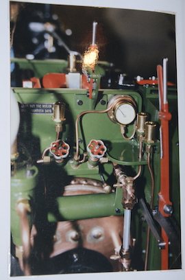 front view Burrell 3" live steam road traction engine for sale