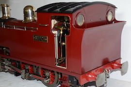 rear view 5" Butch live steam tank loco 060 for sale