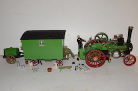 main view 1" caravan for minnie live steam traction engine for sale
