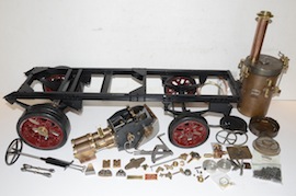 main view Robin Dyer Clayton live steam wagon undertype reeves 2" kingswood professional boiler for sale