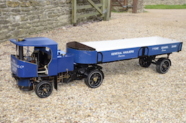 Main view 2" Clayton live steam wagon truck for sale