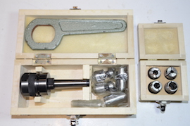 Axminster auto locking collets on 2MT milling machine for sale