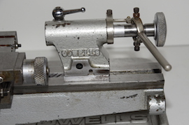tailstock view  Cowells CW90  Clockmakers watchmakers  lathe for sale