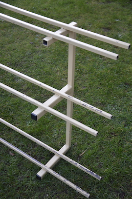 3.5" & 5" live steam locomotive display track rack for sale