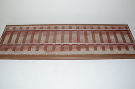 5" gauge loco display track 1 meter section for sale.