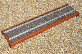 main5" gauge loco display track 1 meter section for sale.