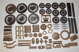 main view Doris 460 live steam loco castings Black 5 LBSC for sale