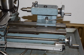 tailstock Emcomat 7 Emco lathe with milling column head attachment for sale