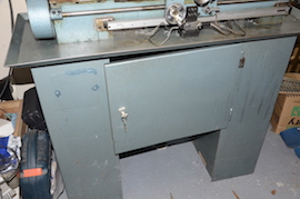 cabinet Emcomat 7 Emco lathe with milling column head attachment for sale