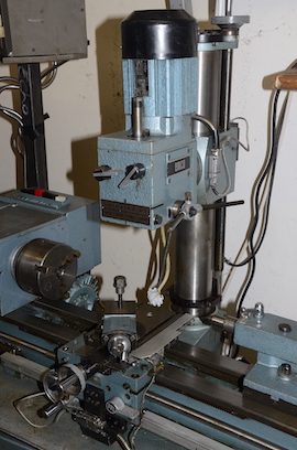 head2 Emcomat 7 Emco lathe with milling column head attachment for sale