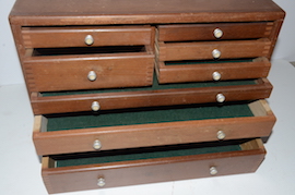 main Union wooden engineers cabinet box  for sale