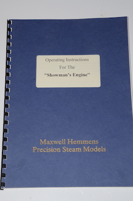 instructions Maxwell Hemmens 1" Burrell Showmans live steam traction engine for sale