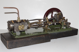 Large vintage antique horizontal live steam mill engine for sale