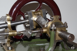 crank Large vintage antique horizontal live steam mill engine for sale