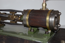 cylinder Large vintage antique horizontal live steam mill engine for sale