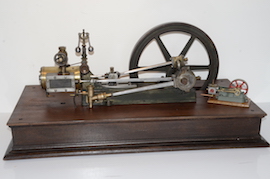 Large antique horizontal live steam engine for sale