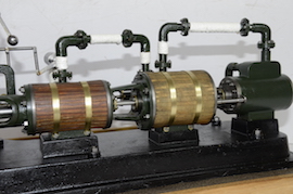 main view large horizontal tandem compound live steam engine for sale