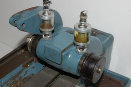 Jones Shipman 520 miniature cylindrical grinder for sale spindle view