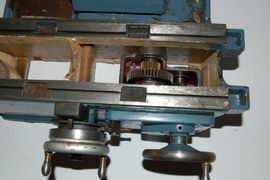 Jones Shipman 520 miniature cylindrical grinder for sale carrage view