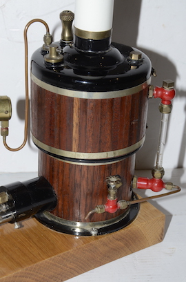boiler4 view live steam launch Maxwell Hemmens Maxi 11 twin plant cheddar models boiler gas for sale