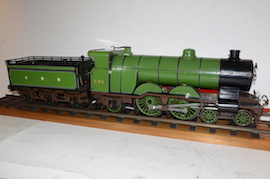 main LBSC Maisie 4-4-2 3.5" Atlantic live steam tender loco for sale