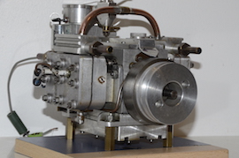 flywheel view Mastiff ic gas petrol engine by L.C.Mason horizontally apposed 4 cylinder hemmingway for sale