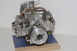 end view Mastiff ic gas petrol engine by L.C.Mason horizontally apposed 4 cylinder hemmingway for sale