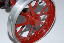 fwheel view Minnie live steam traction engine 1 inch  for sale