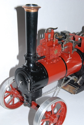 front view Minnie live steam traction engine 1 inch  for sale