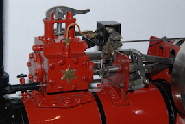 cylinder view Minnie live steam traction engine 1 inch  for sale