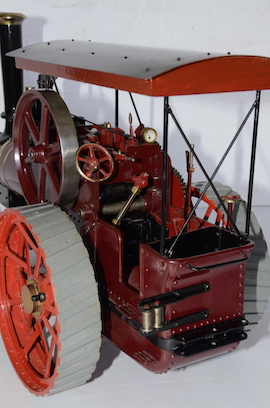 cab view Minnie live steam traction engine 1 inch  for sale