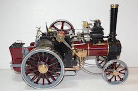 main view Minnie live steam traction engine 1 inch for sale