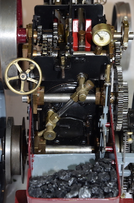 main view Minnie live steam traction engine 1 inch for sale