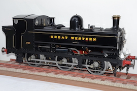 loco 5" gauge loco display track 1 meter section for sale.
