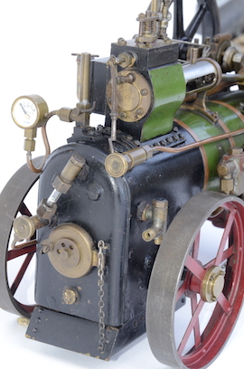 backhead 1" vintage old portable live steam engine for sale L. Billingham of Devizes