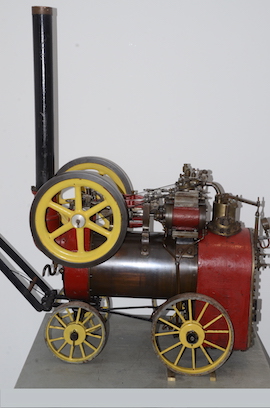 left 2" vintage old portable live steam engine for sale