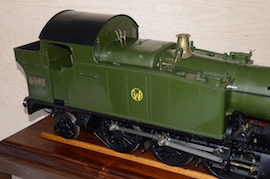 tank2 view Exhibition GWR 5" small Prairie 2-6-2 live steam loco for sale