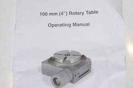 doc 4" 100mm rotary table dividing indexing tailstock milling machine for sale