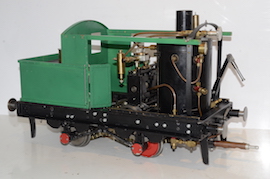 main 5" gauge Sentinal 0-4-0 live steam loco for sale