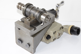 base milling spindle on Myford milling slide. Wheel pinion cutting for sale.