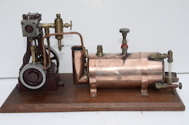 main view stuart live steam engine 10V plant with boiler for sale