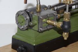 valve Stuart S50 live steam horizontal mill engine for sale